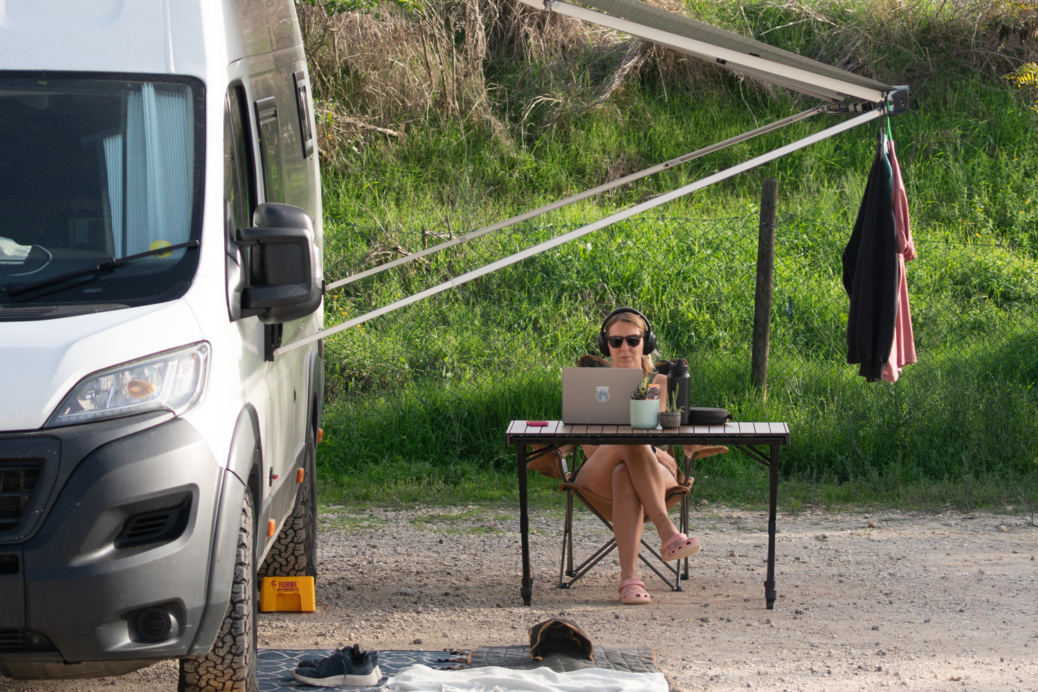 Working from a campervan